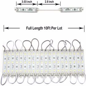 LED Waterproof Module Light, One Board With 60 Lights And 10ft White Light, Not Shipped On Weekends