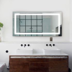 LED Bathroom Mirror 72x36 Inch with lights; anti-Fog & Dimming Led Bathroom Vanity Mirror