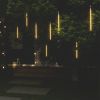 Meteor Lights 8 pcs 1 ft Warm White 192 LEDs Indoor Outdoor