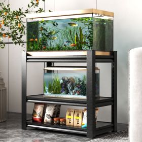 40-50 Gallon Fish Tank Stand - Metal Aquarium Stand, 31.5 "L x 18 "W x 34"H Adjustable Heavy Duty Reptile Tank Stand