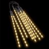 Meteor Lights 8 pcs 1 ft Warm White 192 LEDs Indoor Outdoor