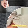 Cat Scratching Mat, Self-Adhesive Cat Sratcher DIY, Tailorable Cat Scratch Pad, Cat Tree/Wall/Furniture Protector, 39.3 * 15.8 Inch, 2 Pack, Dark Grey