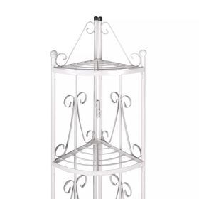 Corner Plant Rack White