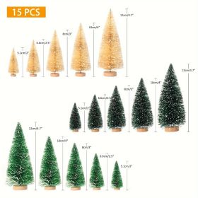 Mini Christmas Tree (Option: 15PCS)