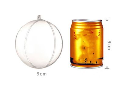 Plastic Ball Hollow Ball PS Decoration Hanging Ball (Option: 90mm)