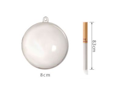 Plastic Ball Hollow Ball PS Decoration Hanging Ball (Option: 80mm)