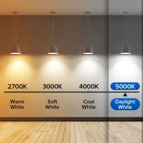 SANSI 60W Equivalent LED Light Bulbs, 22-Year Lifetime,  900 Lumens With Ceramic Technology,  Non-Dimmable, E26 Base, A15 Size, Energy-Efficient & Saf (Option: 6pack-5000K)