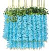 12 Packs Artificial Hanging Plants, Premium Oxidation Resistance Artificial Flower, Artificial Wisteria Plants