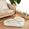 1pc Heart-Shaped Faux Sheepskin Area Rug - Soft and Plush Carpet for Home, Bedroom, Nursery, and Kid's Room - Perfect for Home Decor and Comfort