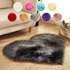 1pc Heart-Shaped Faux Sheepskin Area Rug - Soft and Plush Carpet for Home, Bedroom, Nursery, and Kid's Room - Perfect for Home Decor and Comfort