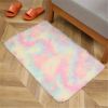 1pc, Tie-Dyed Shaggy Plush Area Rug for Bedroom, Living Room, and Nursery - Soft, Fluffy, Non-Slip, and Washable - Perfect for Kids, Girls