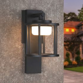 Inowel Wall Sconce Replaceable GX53 LED Bulb Porch Light Modern Waterproof Wall Lamps IP44 Waterproof Outdoor Garden Light 36309 (Color: Grey)