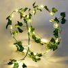 Artificial Ivy Battery Powered String Lights  Leaf Fairy Lamps DIY Decorative Night Light For Wedding Kitchen Wall Decoration