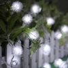 10/20/40 Christmas LEDs Snow Pompon Fairy Dandelion String Lights For Party