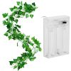 Artificial Ivy Battery Powered String Lights  Leaf Fairy Lamps DIY Decorative Night Light For Wedding Kitchen Wall Decoration