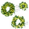 Artificial Ivy Battery Powered String Lights  Leaf Fairy Lamps DIY Decorative Night Light For Wedding Kitchen Wall Decoration