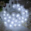 10/20/40 Christmas LEDs Snow Pompon Fairy Dandelion String Lights For Party